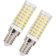 Tilsvarende halogen 75 W, energisparende LED-pære 8 W, klart hvitt lys med 360 graders strålevinkel, dimbar keramisk pære for nattbordspære og