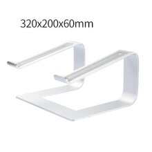 Verbeter je werkplek: ergonomische aluminium laptopstandaard, breed compatibel met de meeste laptops van 10 tot 15,6 inch.