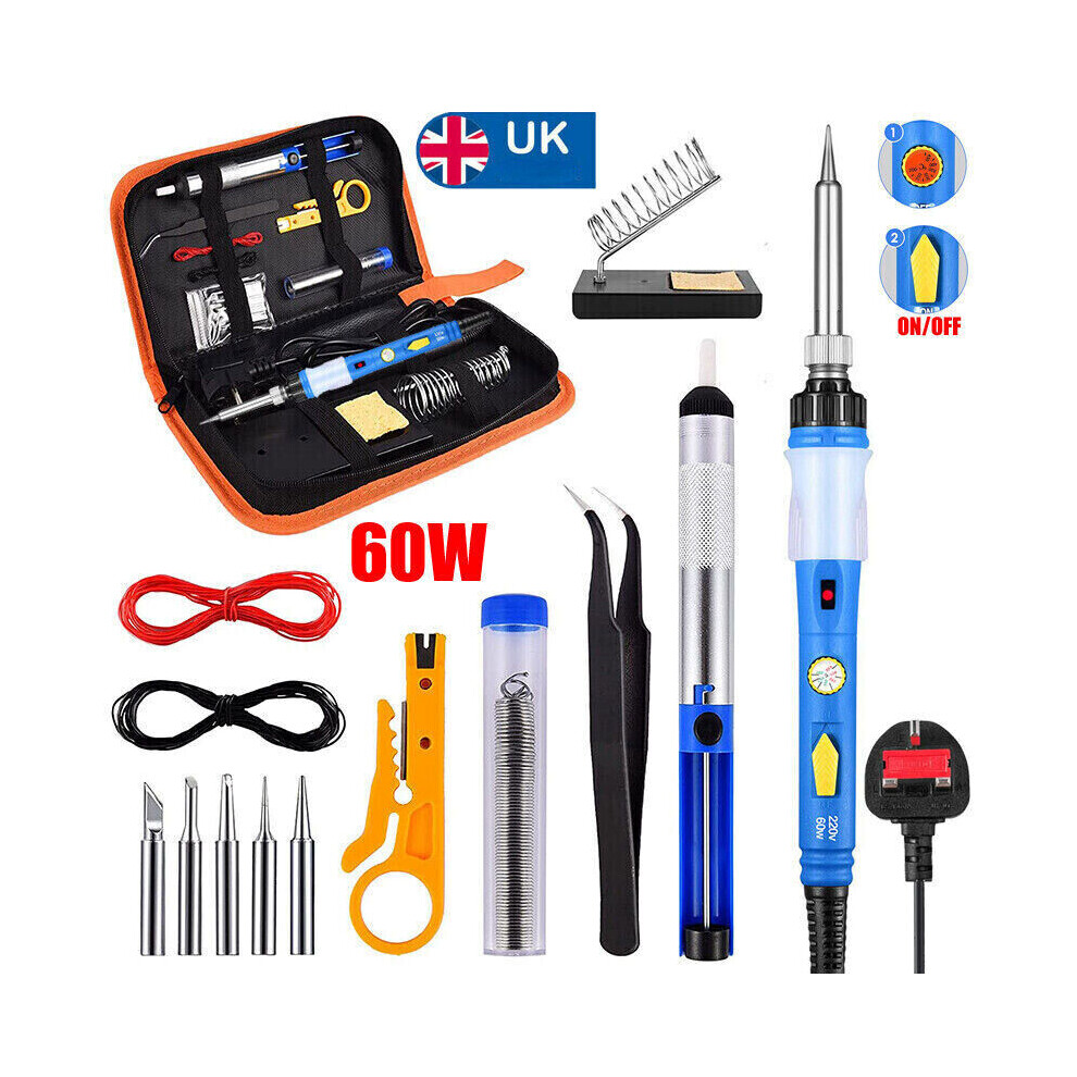 Soldering Excellence, 80W Precision Kit With On/Off Switch, Ceramic Induction For Rapid Heating, And Efficient Desoldering Capabilities 9173940252264