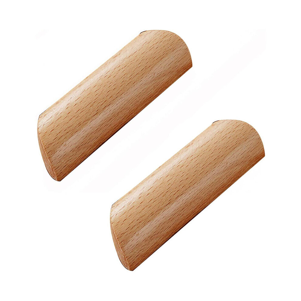 Decorative Furniture Pulls, Wooden Handles Painted Smoothly, Solid Beech Wood Unique Style, Safe & Eco-Friendly For Wardrobe Cupboard (10Pcs) 9173940253018