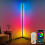 Customizable Light Modes Floor Lamp, Nordic Style with Space-saving Triangular Base Design, Dimmable LED for Reading and Relaxation, Color Changing 1