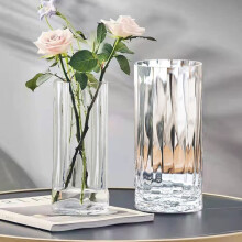 Presente perfeito para amigos preocupados com a saúde - Vaso para buquê em cristal espesso, vidro transparente fácil de limpar, design sueco
