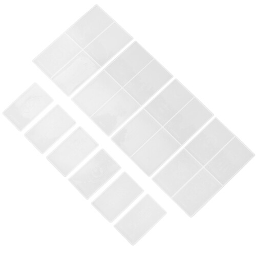 3Conjuntos Moldes De Silicone Brancos Para Epóxi Tarot DIY Resistente 1