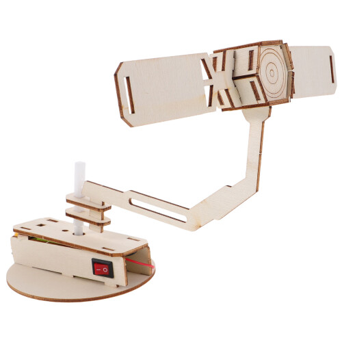 9Conjuntos Satélite DIY 3D Khaki Kit Stem Aprendizado Espacial