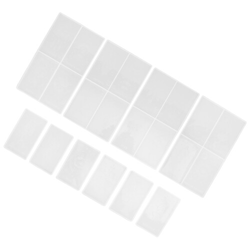 3Conjuntos Moldes De Silicone Brancos Para Epóxi Tarot DIY Resistente 2