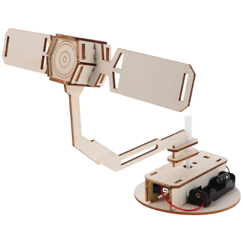 9Conjuntos Satélite DIY 3D Khaki Kit Stem Aprendizado Espacial 1