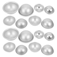 16Zest Srebrne Formy Do Tworzenia Kul Kąpielowych I Mydła Z Aluminium