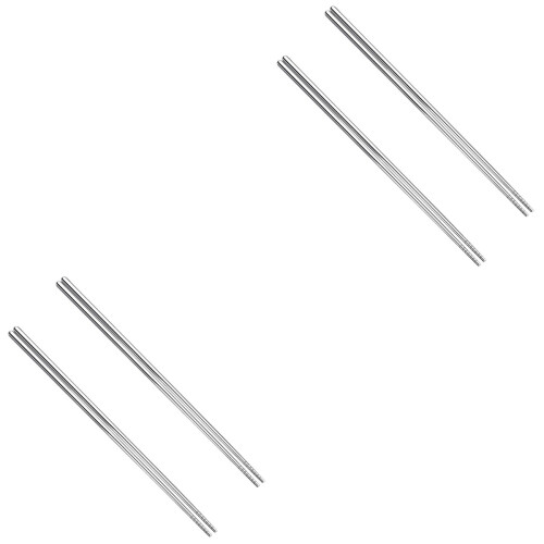 4Pares Hashis Para Hotpot E Cozinha Com Design Aço Inoxidável 2