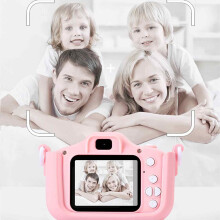 Creatieve kindercamera, digitale videocamera voor peuters en kinderen, ondersteunt selfiemodus en meerdere functies, lichtgewicht en draagbaar.