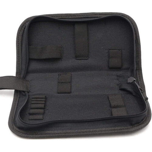 Precision Screwdrivers Canvas Zip Pouch, Adjustable Case Opener Large Capacity Oxford Fabric Tool Case for Multi-functional Tool Set 1