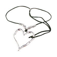 Unregelmäßiger Herz-Anhänger-Choker, Legierungsmaterial,-Grün