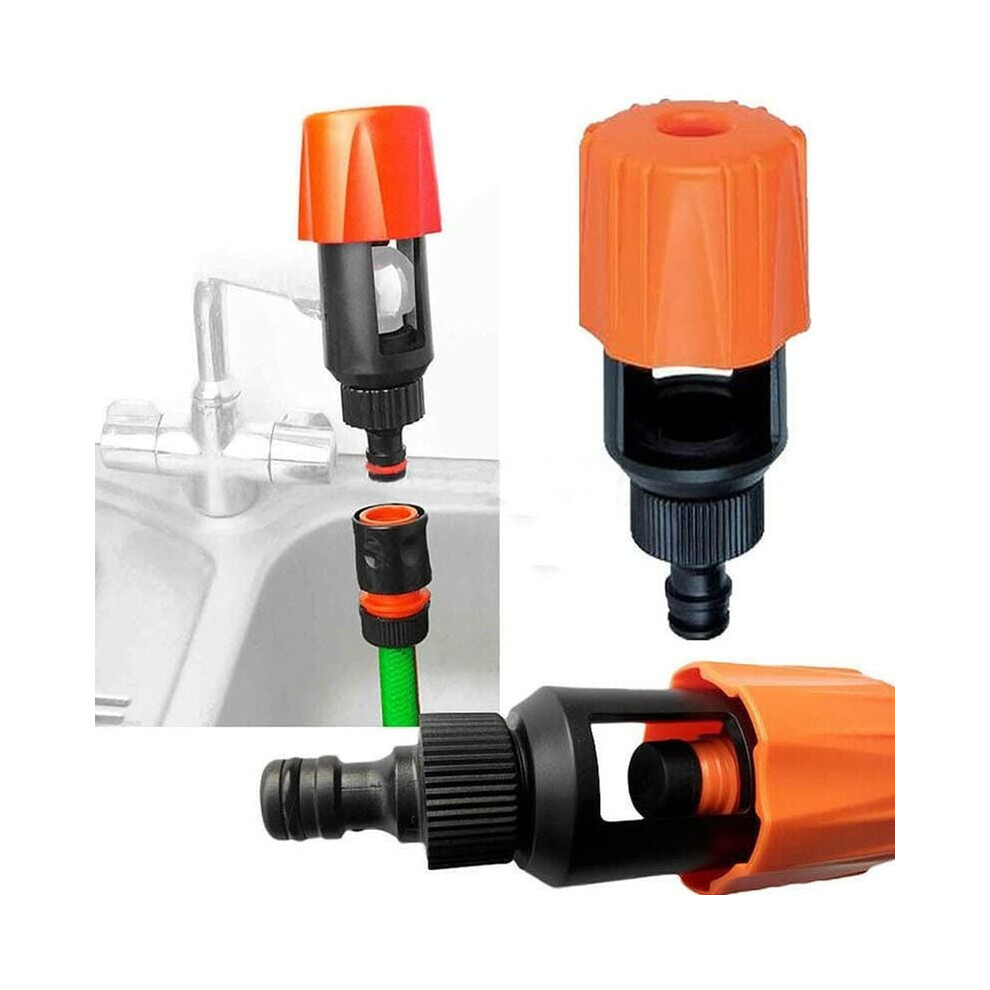 Faucet Adapter Universal Connector, Hose Valve For Outdoor Activities, Subberized Coating Durable Plastic Ensuring A Comfortable Grip And No Leakage 9405630529081