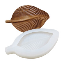 DIY-Kristall-Big-Blatt-Untersetzerform, Epoxidharzform,-B