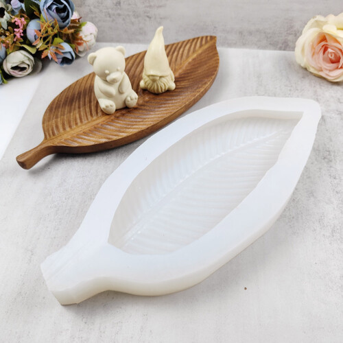 Silicone Big Leaf Tray Epoxy Resin Casting Mold Teapot Mat-A 2