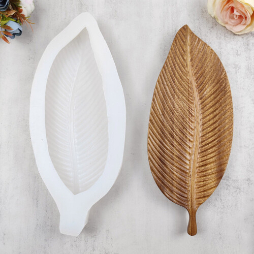 Silicone Big Leaf Tray Epoxy Resin Casting Mold Teapot Mat-A 1