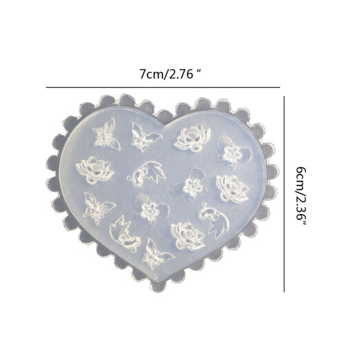 Moule de conception décorative d'art d'ongle de Silicone de-79 1