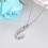 Collier d'urne de crémation en forme d'hameçon,-Argent 6
