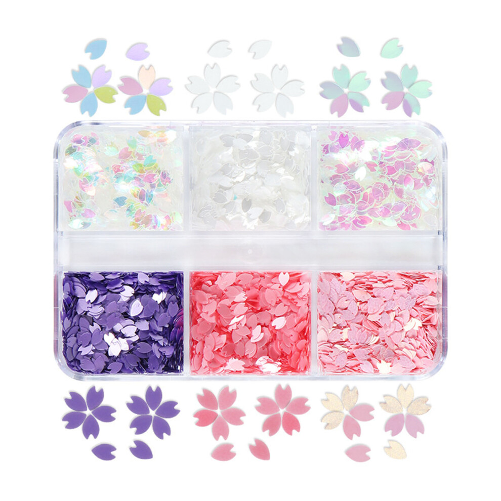 Cherry Blossom Manicure Decorative Sequins False Eyelashes