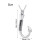 Pendentif en acier inoxydable avec hameçon, support de-Argent 3