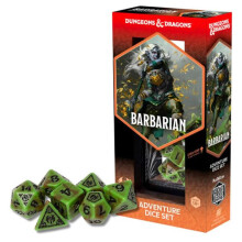 Sirius Dice SDZ200210 Barbarian Adventure Dice, Green & Brown