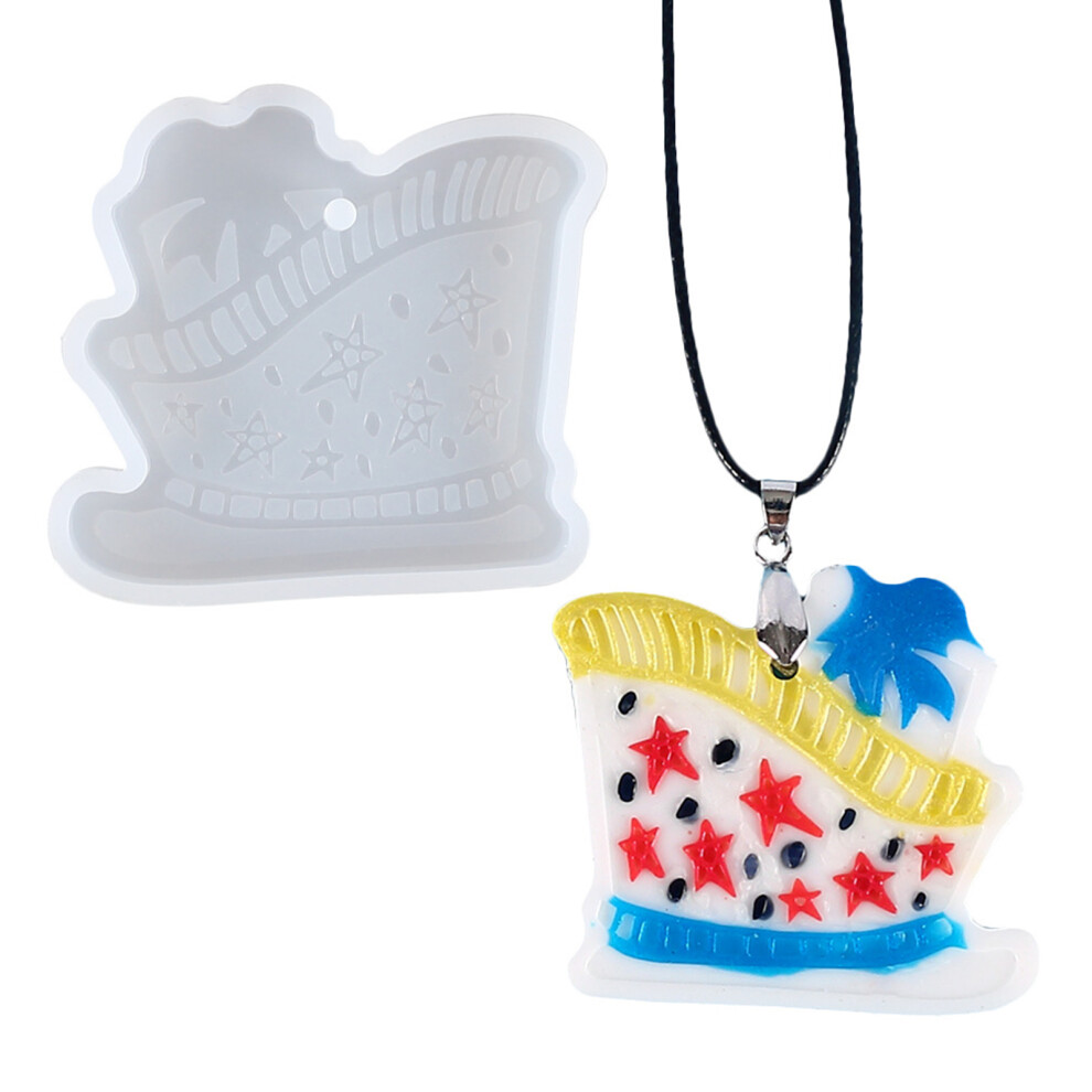 Shiny Glossy Silicone Molds Christmas Series Keychain Mold-5 7732000976841