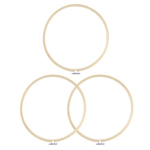 6Stk Stickrahmen Bambus Khaki Kreuzstich Ring Für DIY Stickerei