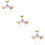 3St Glitter Gouden Zeemeermin Haaraccessoires Verkleedfeest 11
