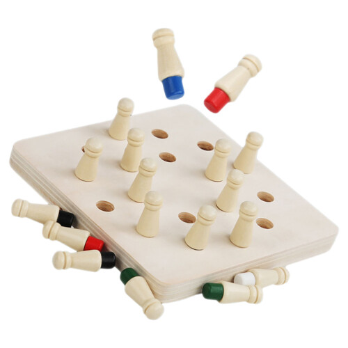3Sets Kinder Holz Memory Denkspiel Bunt 2