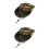 2Stk Outdoors Boonie Cap Camouflage Grün Polyester Unisex 5