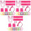 3Stk Mesh Leg Sleeves Partyset Schmuck Deko 3