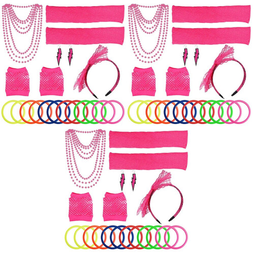 3Stk Mesh Leg Sleeves Partyset Schmuck Deko 2