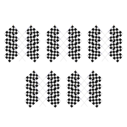 125St Polyester Checkered Racevlaggen Multi Kleur Auto Decoratie 2