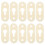 40St Plastic Keyhole Hangers Voor Kasten En Spiegels Wit 1
