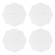 8St Witte Siliconen Cupdeksels Umbrella Herbruikbaar &