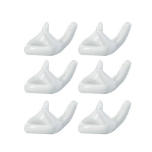 18St Ocarina Houder Keramische Witte Handvorm Decor Accessoires
