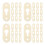40St Plastic Keyhole Hangers Voor Kasten En Spiegels Wit 9