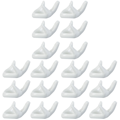 18St Ocarina Houder Keramische Witte Handvorm Decor Accessoires 1