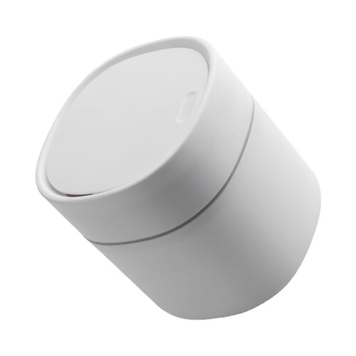 2Stk Kompakter Desktop Mülleimer Weiß Zu Reinigen 2