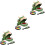 3Jgo De Dedos Biting Verde, Juguete Infantil Creativo 6