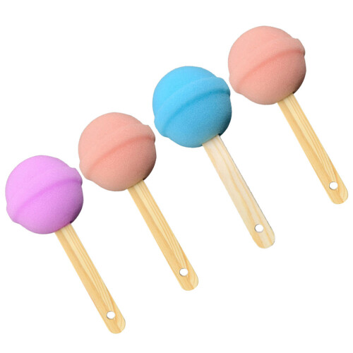 12Ud Esponjas De Reutilizables Para Con Mango De Madera 1