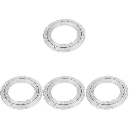 4Pz Girevole Tavolo Robusto Design Argento 1