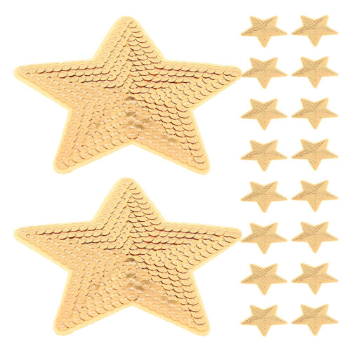 80Pz Patch Sequin Stella Khaki Per Abbigliamento, E