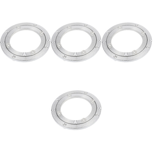 4Pz Girevole Tavolo Robusto Design Argento 2