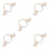 5Pz Fascia Beige Con Orecchie Pecora Cartoon Morbida E Comoda 5