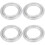 4Pz Girevole Tavolo Robusto Design Argento 5