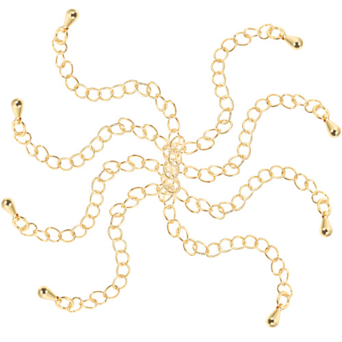 16Pz Kit Estensione Oro Per Collane Bracciali E Cavigliere