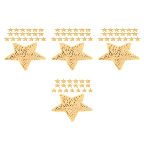 80Pz Patch Sequin Stella Khaki Per Abbigliamento, E 1