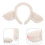 5Pz Fascia Beige Con Orecchie Pecora Cartoon Morbida E Comoda 11