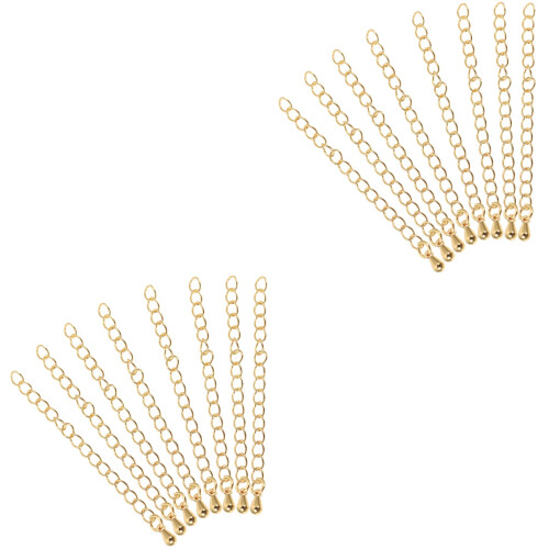 16Pz Kit Estensione Oro Per Collane Bracciali E Cavigliere 2