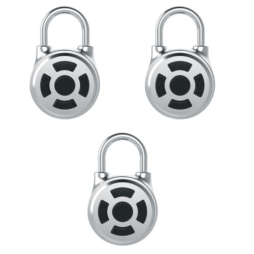 3Pz Argento App Wireless Per Armadietti Palestra E Casa 2
